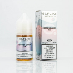 Elf Bar ElfLiq Salt Cotton Candy Ice 30ml 50mg Рідина