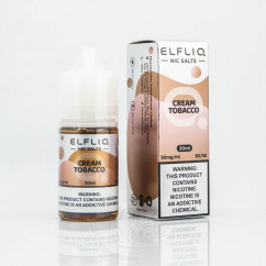 Elf Bar ElfLiq Salt Cream Tobacco 30ml 50mg Рідина