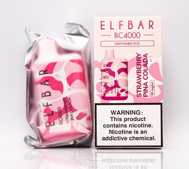 Elf Bar BC4000 Strawberry Pina Colada (Клубничная Пина Колада) Одноразовый POD