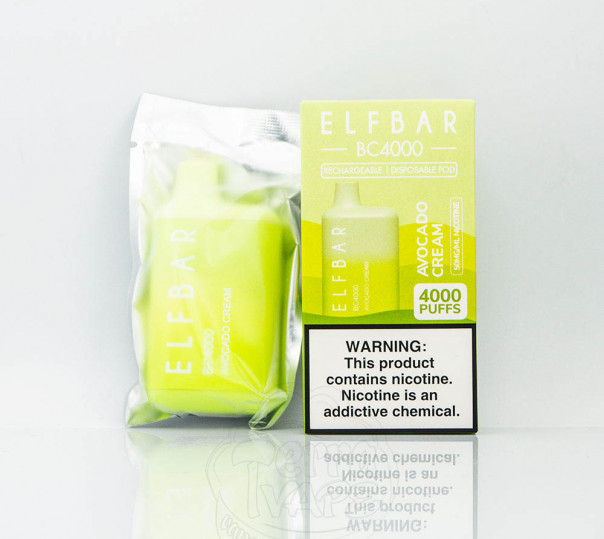 Elf Bar BC4000 Avocado Cream (Авокадо с кремом) Одноразовый POD