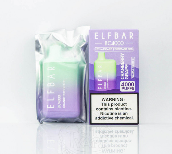 Elf Bar BC4000 Cranberry Grape (Клюква с виноградом) Одноразовый POD