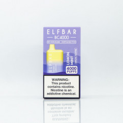 Elf Bar BC4000 Lemon Mint (Лимон із м'ятою) Електронна сигарета