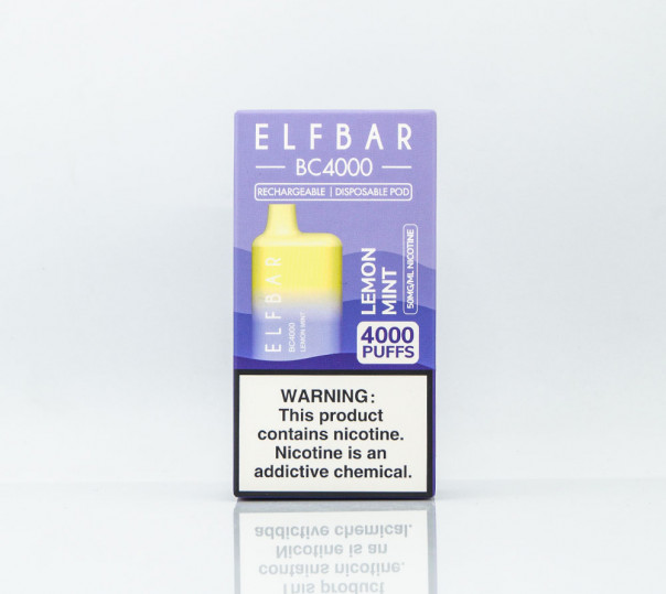 Elf Bar BC4000 Lemon Mint (Лимон с мятой) Одноразовый POD