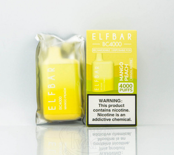 Elf Bar BC4000 Mango Peach (Манго с персиком) Одноразовый POD