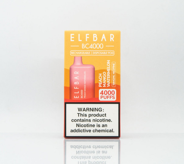 Elf Bar BC4000 Peach Mango Watermelon (Персик с манго и арбузом) Одноразовый POD