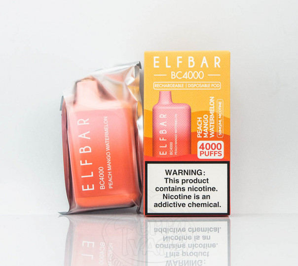 Elf Bar BC4000 Peach Mango Watermelon (Персик с манго и арбузом) Одноразовый POD