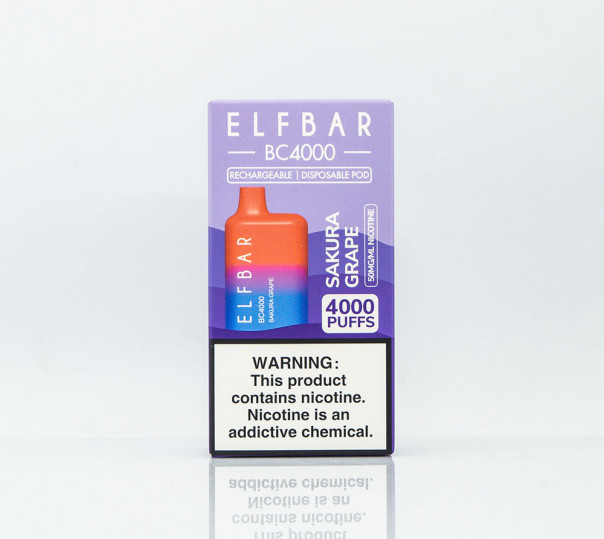 Elf Bar BC4000 Sakura Grape (Виноград и сакура) Одноразовый POD