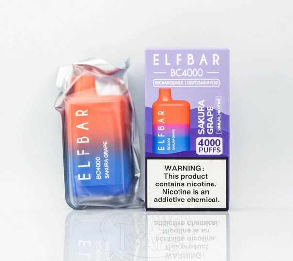 Elf Bar BC4000 Sakura Grape (Виноград и сакура) Одноразовый POD