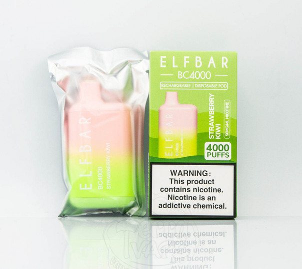 Elf Bar BC4000 Strawberry Kiwi (Клубника Киви) Одноразовый POD