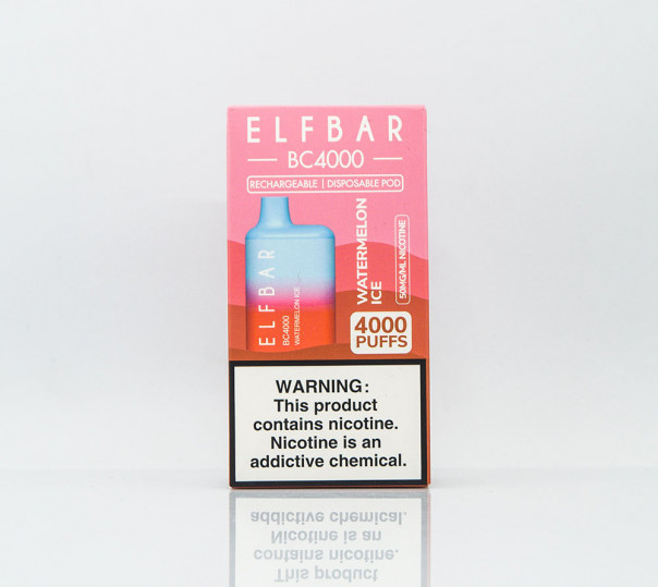 Elf Bar BC4000 Watermelon Ice (Арбуз с холодком) Одноразовый POD