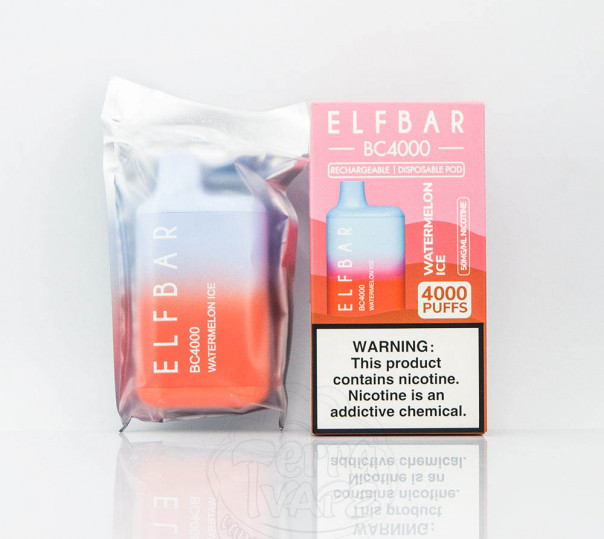 Elf Bar BC4000 Watermelon Ice (Кавун з холодком) Одноразовий POD