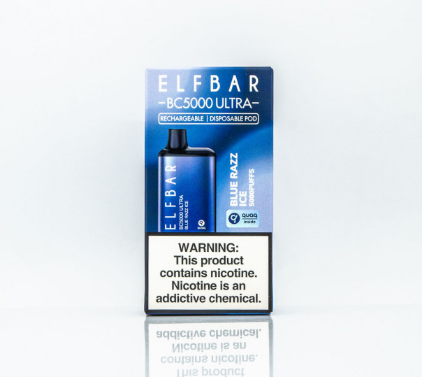 Elf Bar BC5000 Ultra Blue Razz Ice (Синяя малина с холодком) Одноразовый POD