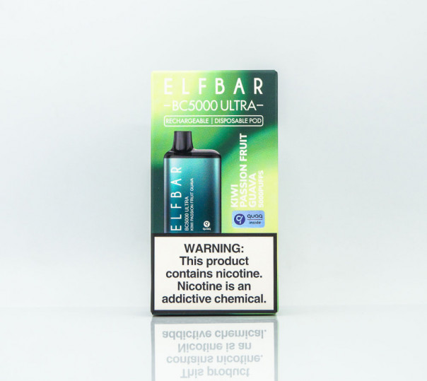 Elf Bar BC5000 Ultra Kiwi Passion Fruit Guava (Киви, маракуйя, гуава) Одноразовый POD