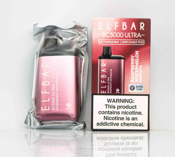 Elf Bar BC5000 Ultra Raspberry Watermelon (малина з кавуном) Одноразовий POD