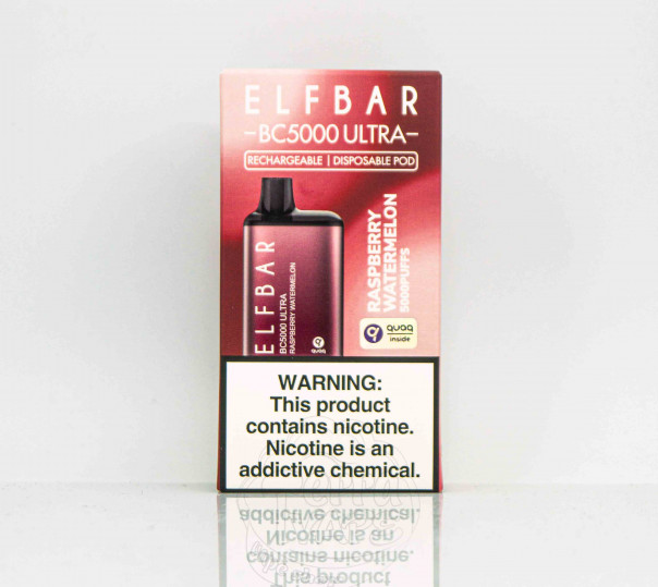 Elf Bar BC5000 Ultra Raspberry Watermelon (малина с арбузом) Одноразовый POD