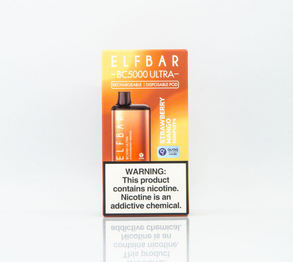 Elf Bar BC5000 Ultra Strawberry Mango (Полуниця з манго) Одноразовий POD