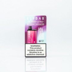 Elf Bar BC5000 Ultra Strawberry Watermelon Bubble Gum (Полунично-кавунова жуйка) Електронна сигарета