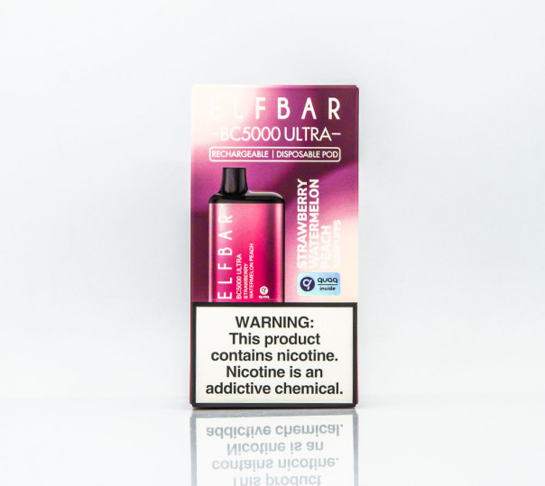 Elf Bar BC5000 Ultra Strawberry Watermelon Peach (Клубника, арбуз, персик) Одноразовый POD