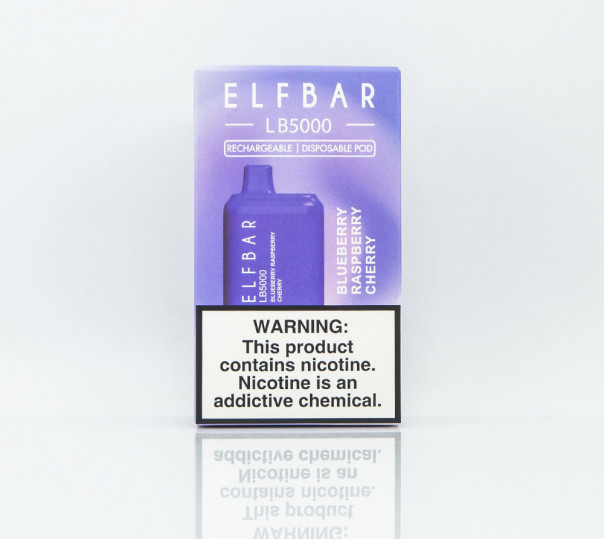 Elf Bar LB5000 Blueberry Raspberry Cherry (Черника, малина, вишня) Одноразовый POD