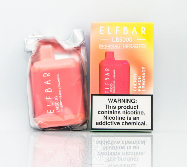 Elf Bar LB5000 Cherry Peach Lemonade (Вишнево-персиковый лимонад) Одноразовый POD