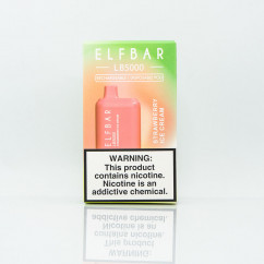 Elf Bar LB5000 Strawberry Ice Cream (Полуничне морозиво) Електронна сигарета