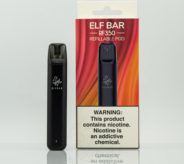 Elf Bar RF350 Pod Kit Black (Чорний) 350mAh Багаторазова POD система