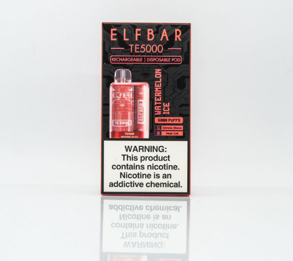 Elf Bar TE5000 Watermelon Ice (Арбуз с холодком) Одноразовый POD