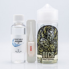 Набір Dice Organic Fried Banana 100ml 3mg Рідина