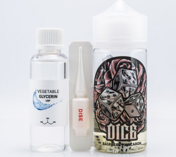 Жидкость Dice Organic Raspberry Macaron 100ml 3mg (набор компонентов)