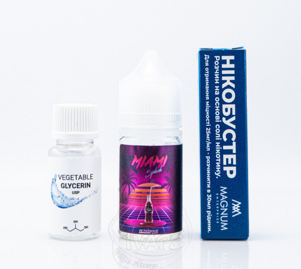 Жидкость RetroWave Salt Miami Splash 30ml 0mg (набор компонентов)