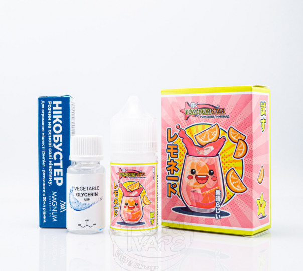 Рідина Yum-Yum Star Salt Рожевий лимонад 30ml 25mg (набір компонентів)