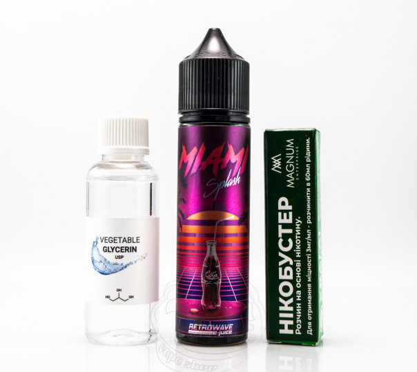 Жидкость Retrowave Organic Miami Splash 60ml 3mg (набор компонентов)