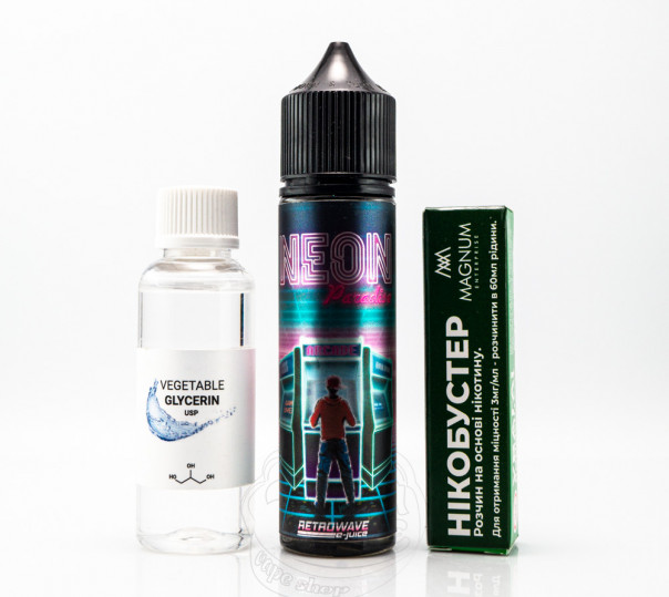 Рідина Retrowave Organic Neon Paradise 60ml 3mg (набір компонентів)