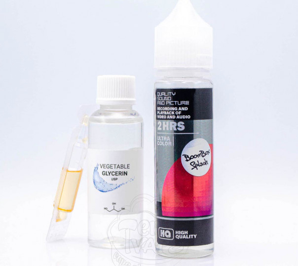 Рідина Retrowave Organic BoomBox Splash 60ml 0mg зі смаком персика і манго з льодом (набір компонентів)