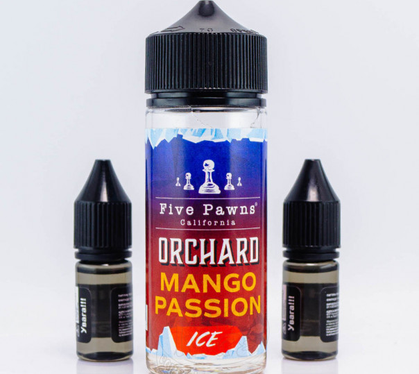 Рідина Five Pawns Orchard Blends Organic Shortfill Mango Passion ICE 120ml 3mg зі смаком манго та маракуї з холодком
