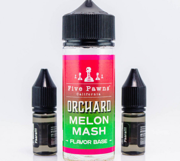 Рідина Five Pawns Orchard Blends Organic Shortfill Melon Mash 100ml 0mg зі смаком кавуна та дині