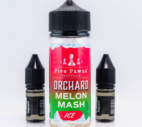 Рідина Five Pawns Orchard Blends Organic Shortfill Melon Mash 120ml ICE 3mg зі смаком кавуна та дині
