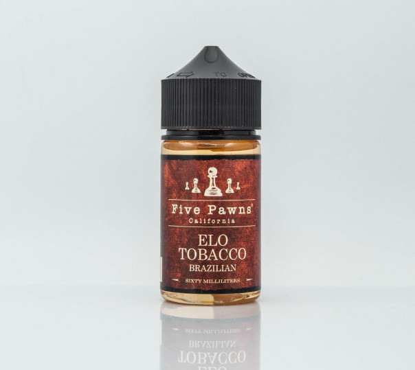 Рідина Five Pawns Organic Elo Tobacco 60ml 12mg на органічному нікотині зі смаком бразильського тютюну