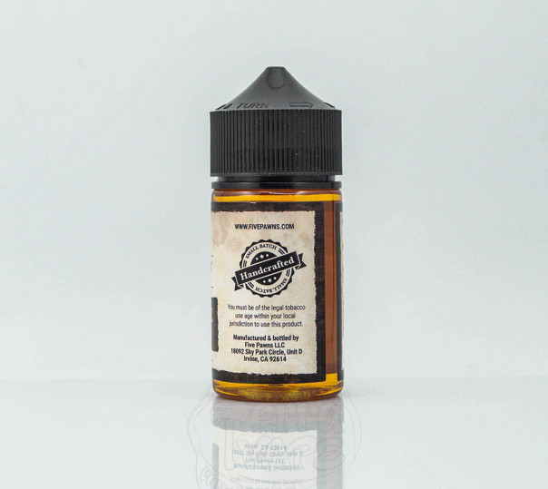 Жидкость Five Pawns Organic Queenside 60ml 12mg на органическом никотине со вкусом апельсина с французской ванилью