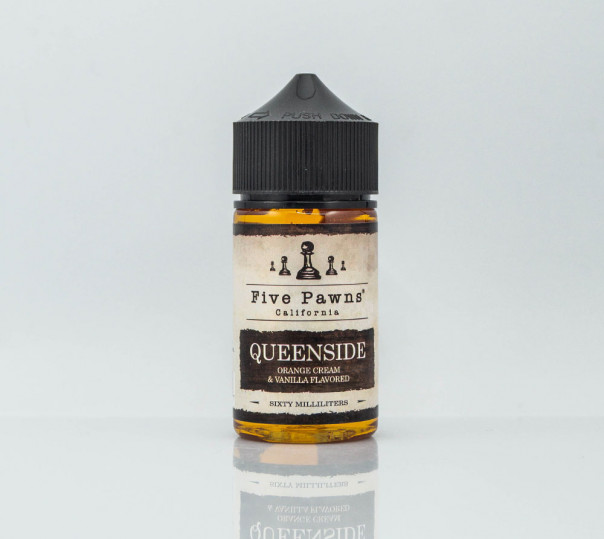 Рідина Five Pawns Organic Queenside 60ml 12mg на органічному нікотині зі смаком апельсина з французькою ваніллю