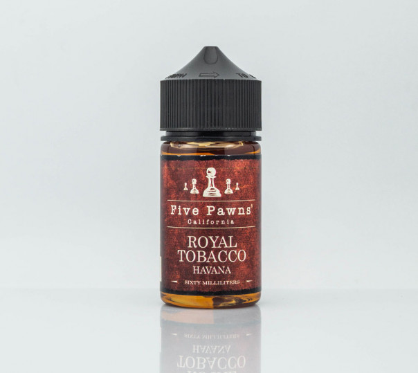 Рідина Five Pawns Organic Royal Tobacco 60ml 12mg на органічному нікотині зі смаком Гаванської сигари