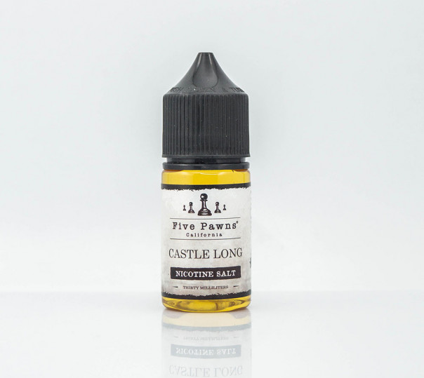 Рідина Five Pawns Salt Castle Long 30ml 30mg на сольовому нікотині зі смаком бурбона з кокосом і мигдалем