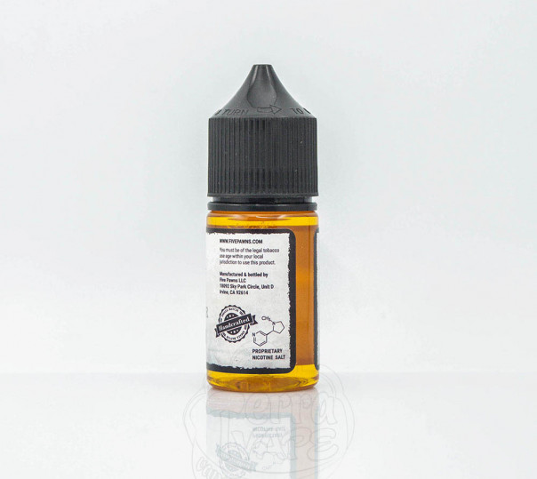 Рідина Five Pawns Salt Grandmaster 30ml 30mg на сольовому нікотині зі смаком банана з арахісовим маслом