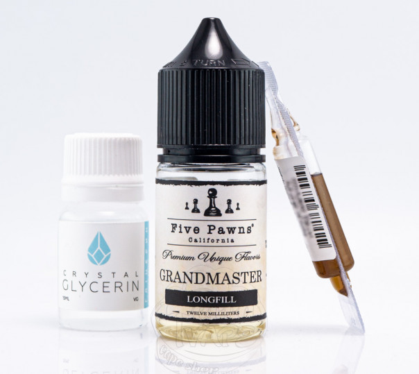 Рідина Five Pawns Salt Grandmaster 30ml 50mg зі смаком банана з арахісовим маслом (набір компонентів)