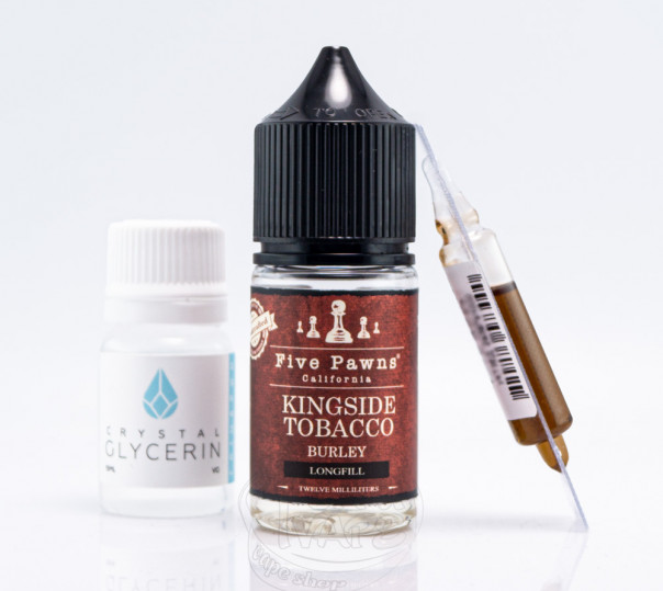Жидкость Five Pawns Salt Kingside Tobacco 30ml 50mg со вкусом светлого табака (набор компонентов)