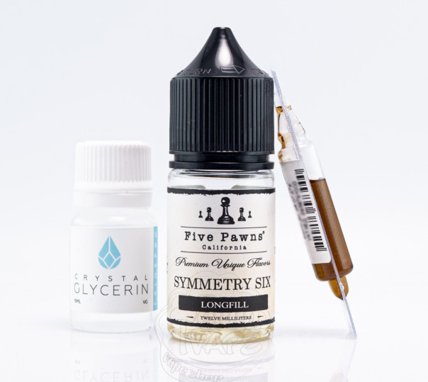 Жидкость Five Pawns Salt Symmetry Six 30ml 50mg со вкусом печенья с клубникой и ревенем (набор компонентов)