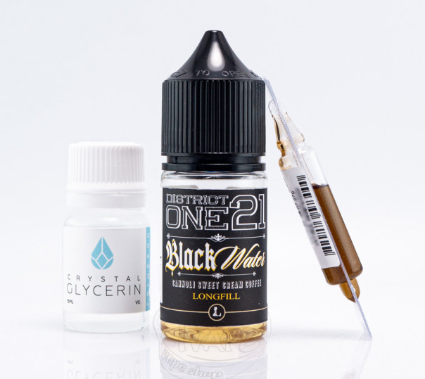 Рідина Five Pawns The Legacy Collection Salt District One21 Black Water 30ml 50mg зі смаком каннолі і кави (набір компонентів)