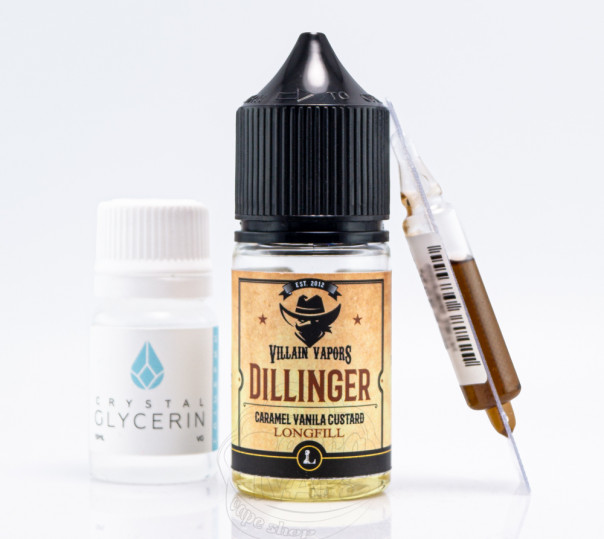 Жидкость Five Pawns The Legacy Collection Salt Villain Vapors Dillinger 30ml 50mg со вкусом мороженого, крем-брюле и карамели (набор компонентов)