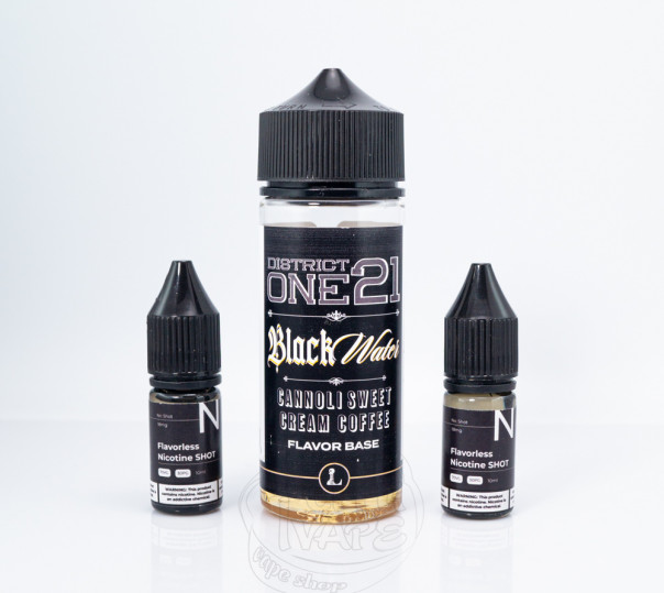 Жидкость Five Pawns Legacy Collection Organic Shortfill District One 21 Black Water 120ml 6mg на органическом никотине