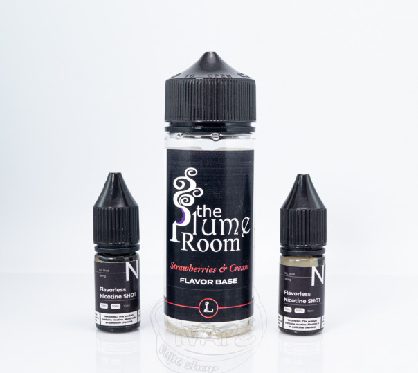 Рідина Five Pawns Legacy Collection Organic Shortfill The Plume Room Strawberries & Cream 120ml 6mg на органічному нікотині